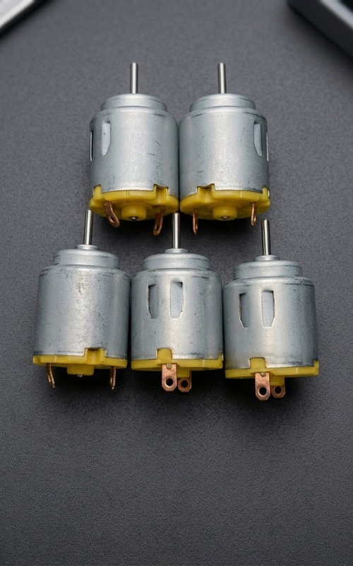 130 DC Motor 3V-6V High Speed Brushed Electric Motor for DIY Robot Car, Science Projects, Toy Motor, Arduino & Robotics (Pack of 5)