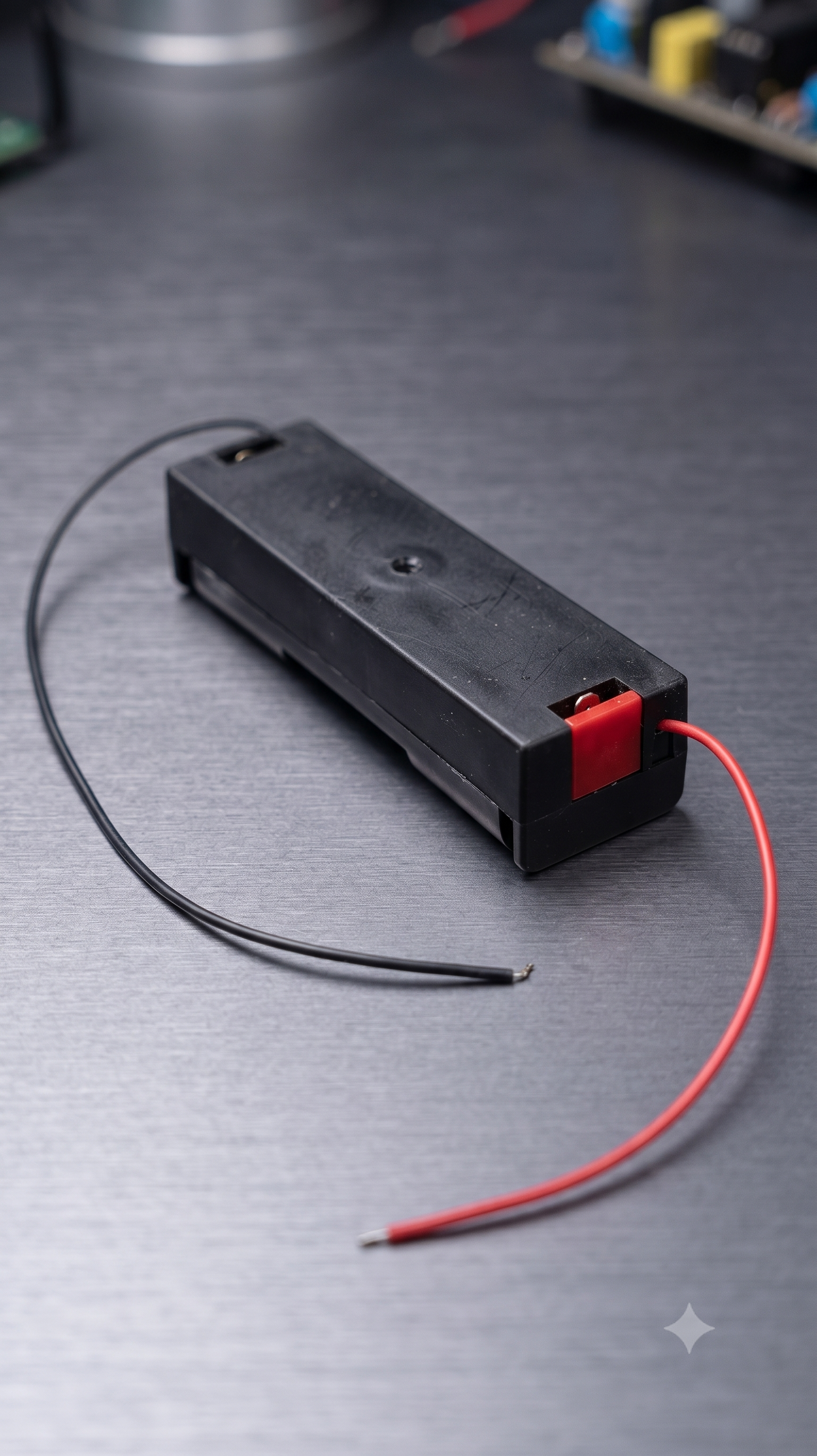 18650 Battery Holder with Wire, Single Slot 3.7V Battery Case, Hard Plastic Battery Box for DIY Electronics, Arduino, Robotics & Power Projects