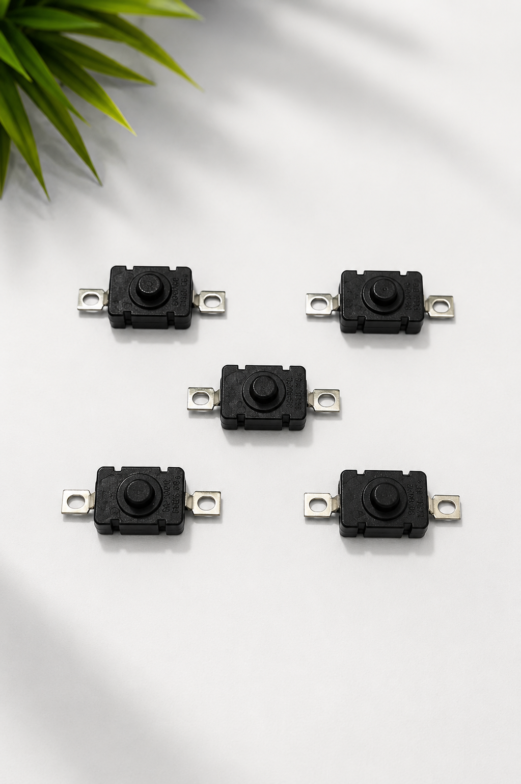 Universal Momentary Push Button Micro Switch | Normally Open (NO) Tactile Push Switch | Panel Mount | Pack of 5