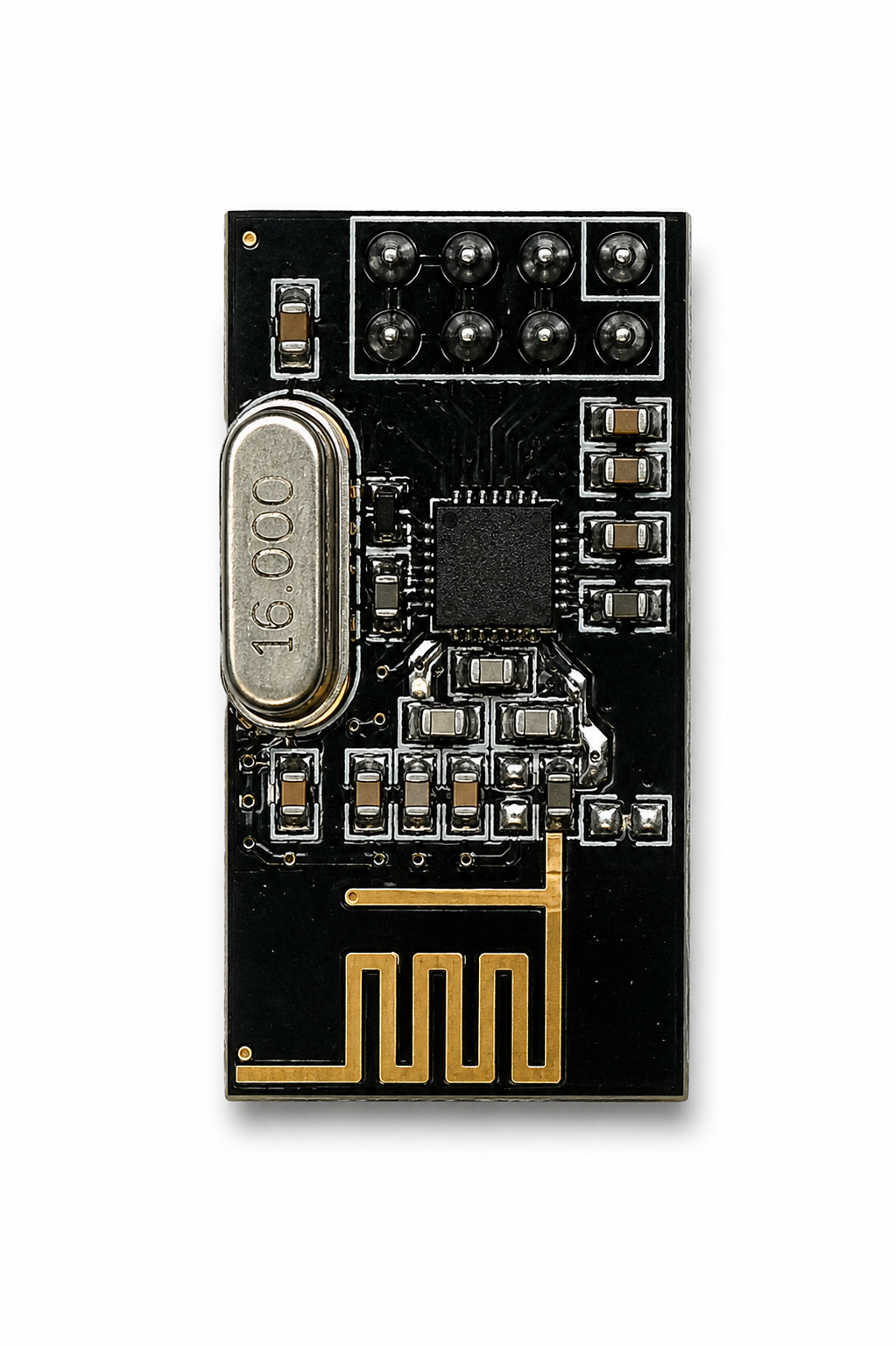 NRF24L01 2.4GHz Wireless Transceiver Module with Built-in PCB Antenna | RF Communication Module in Antistatic Foam | Compatible with Arduino UNO, Mega, Nano, STM32, AVR, PIC, ESP32 & Raspberry Pi (Pack of 1)