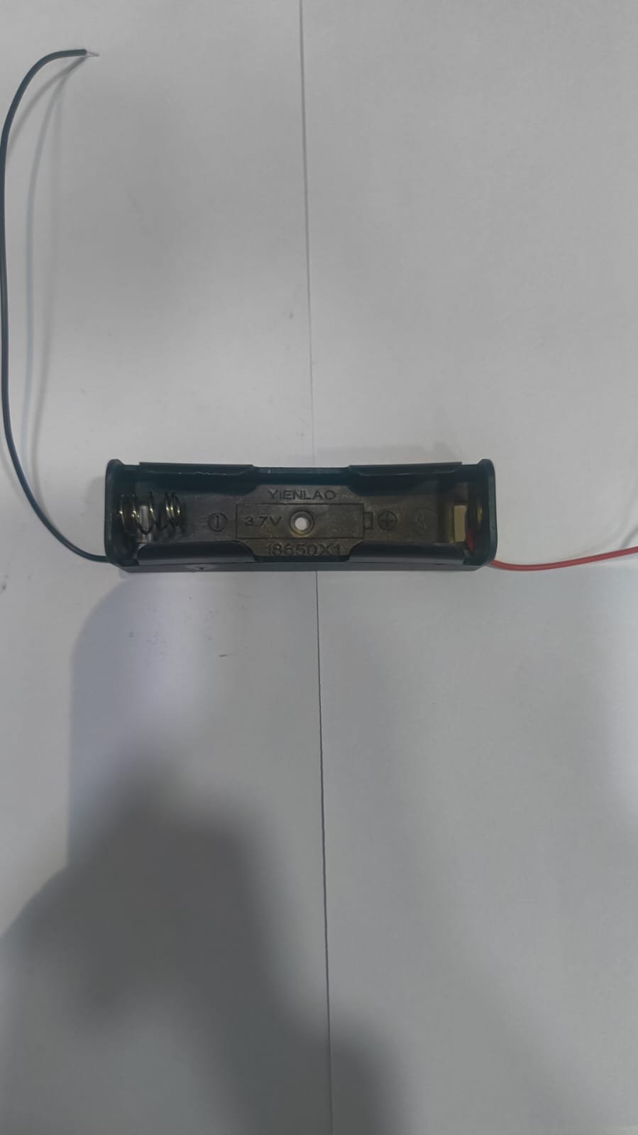 18650 Battery Holder with Wire, Single Slot 3.7V Battery Case, Hard Plastic Battery Box for DIY Electronics, Arduino, Robotics & Power Projects