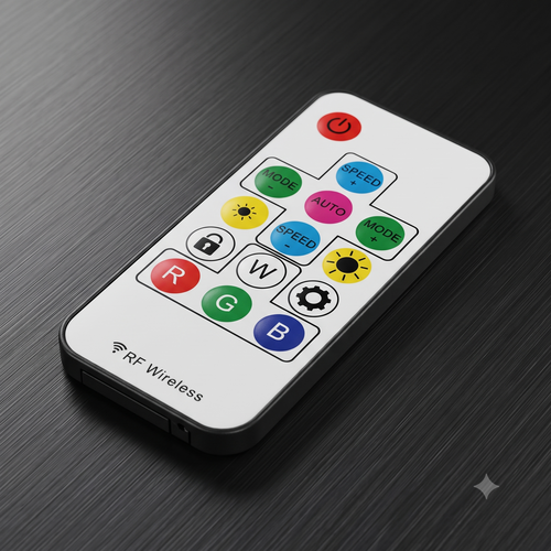 XELTROX RF Wireless Dream Color LED Controller with Remote | 5V-24V Pixel LED Strip Controller | 2048 Pixels Supported | Dynamic RGB Lighting Contr