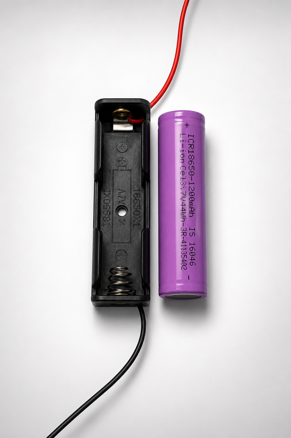Universal Dual Slot 18650 Lithium-Ion Battery Charger for 3.7V Rechargeable Batteries | Smart Li-ion Cell Charger | Black