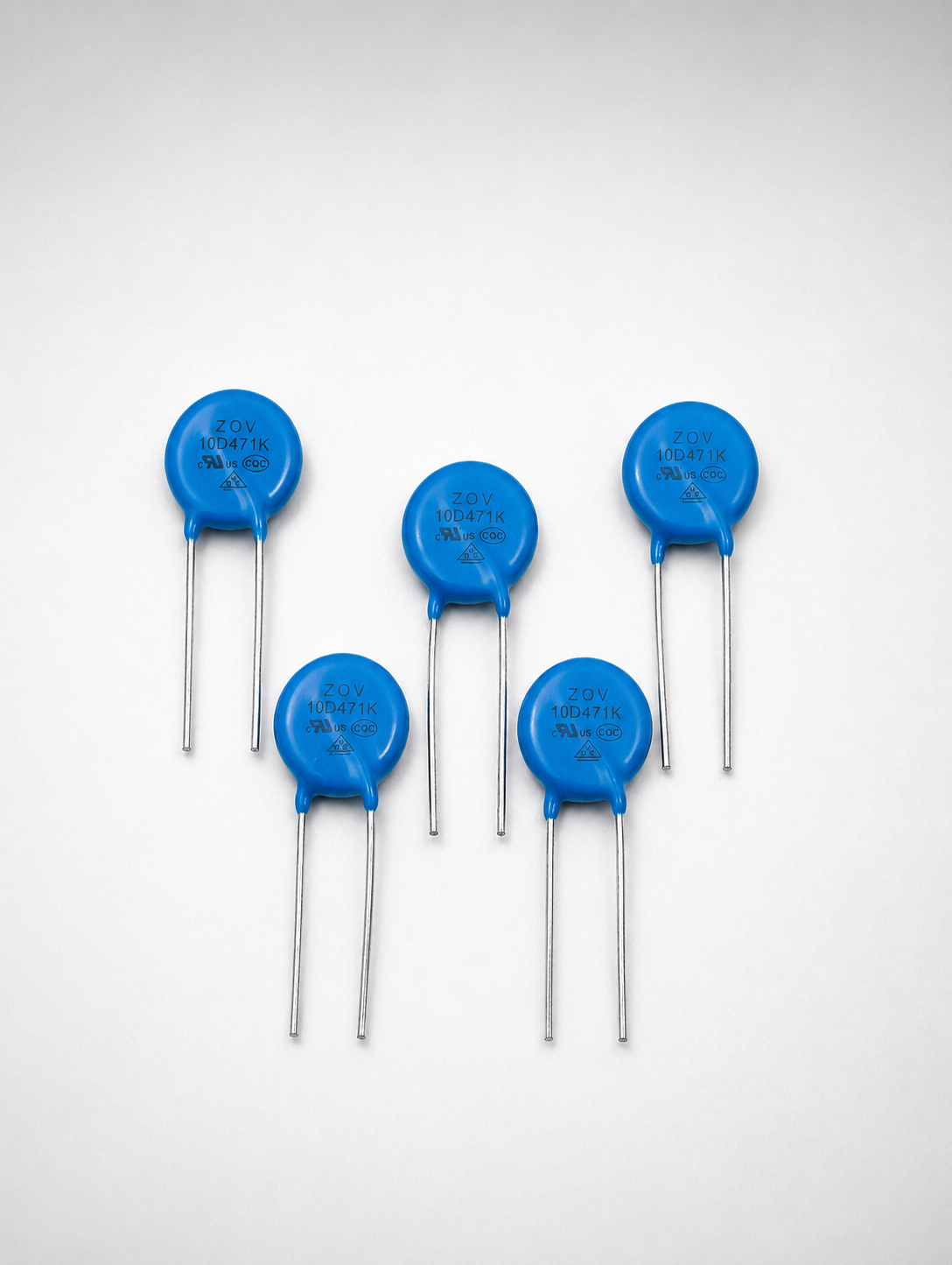 Universal 14D471K Metal Oxide Varistor (MOV) | 470V Surge Protection Resistor for Submersible Motor Control Panel, SMPS, Inverter & Power Supply | Pack of 5