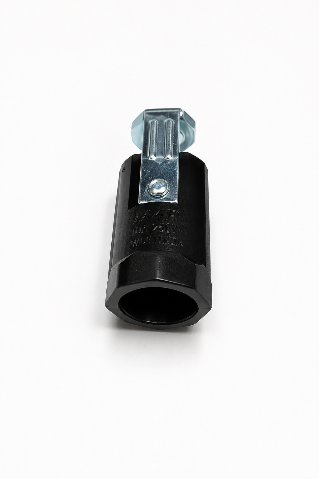 E-12 Candlestick Lamp Holder Socket 125-250V AC 75W | 43mm Heat Resistant Phenolic Base with Mounting Bracket | Compatible with E12 LED & Incandescent Bulbs | Black (Pack of 1)