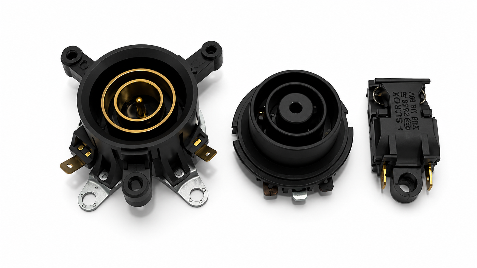 Electric Kettle Repair Kit | Thermostat, 360° Base Connector & ON/OFF Switch | 13A/16A 250V AC Complete Replacement Spare Parts for Electric Kettle 4pcs set